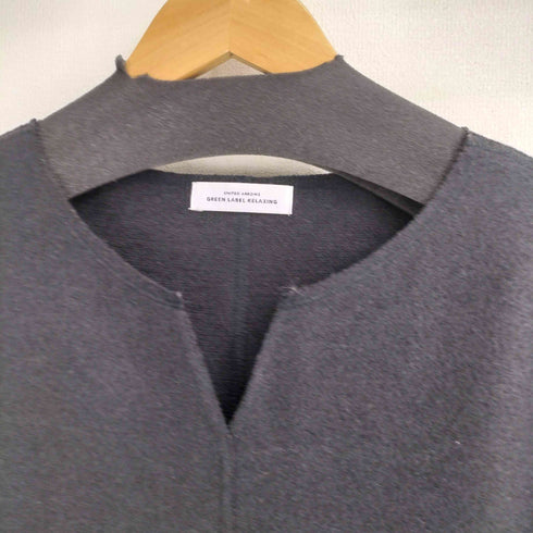 グリーンレーベルリラクシング GREEN LABEL RELAXING FFC ニットメルトン Vネック ワンピース レディース
