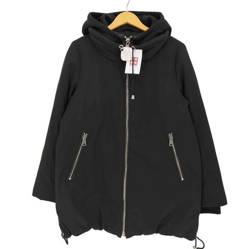 ザラ ZARA trf フード付き 中綿ブルゾン 裾ドローコード レディース import:M