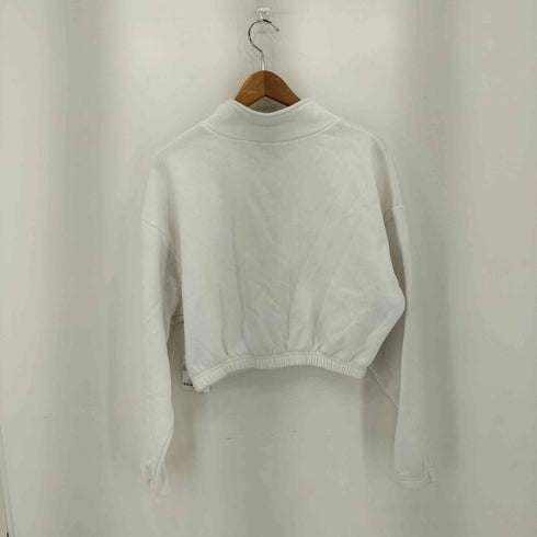 ロサンゼルスアパレル Los Angeles Apparel ハーフジップ クロップドスウェット レディース M/L