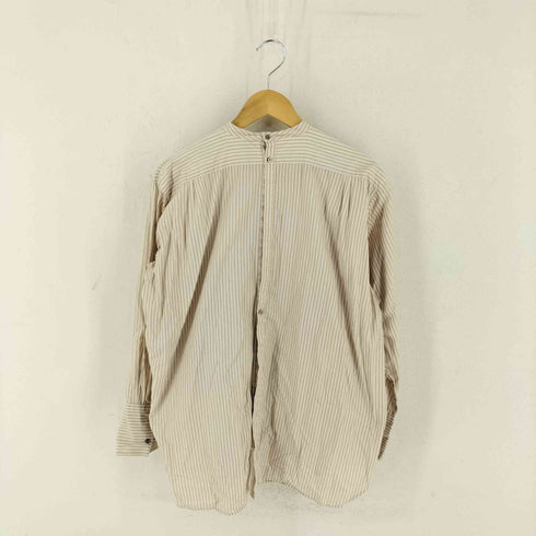 ロクビューティーアンドユースユナイテッドアローズ 6 BEAUTY & YOUTH UNITED ARROWS STRIPE BAND COLLAR SHIRT レディース JPN:36