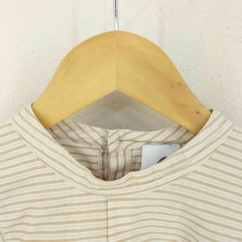 ロクビューティーアンドユースユナイテッドアローズ 6 BEAUTY & YOUTH UNITED ARROWS STRIPE BAND COLLAR SHIRT レディース JPN:36