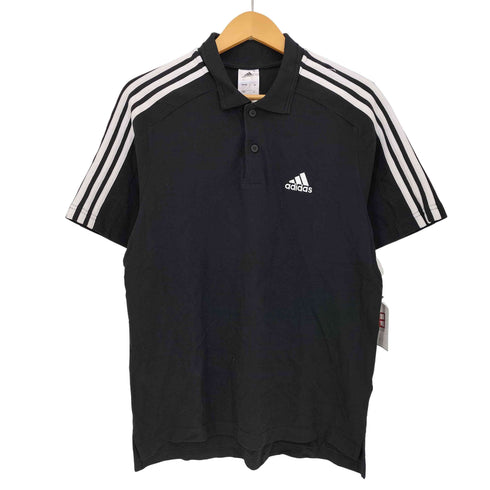 アディダス adidas エッセンシャルズ ピケ スモールロゴ刺しゅう スリーストライプスポロシャツ メンズ JPN:XL