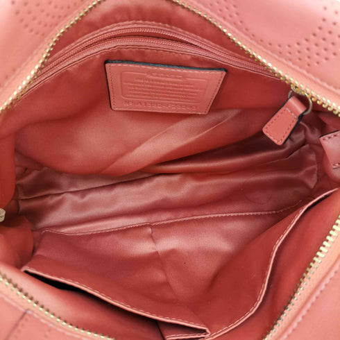 コーチ COACH オプアート パンチングレザー 2way ショルダーバッグ レディース