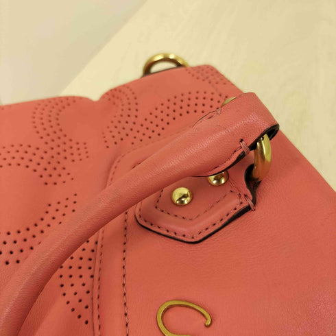 コーチ COACH オプアート パンチングレザー 2way ショルダーバッグ レディース