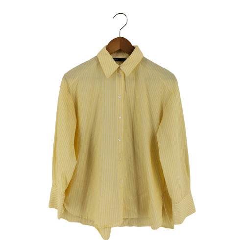 ザラ ZARA ストライプ ワイド シャツ レディース import:XS