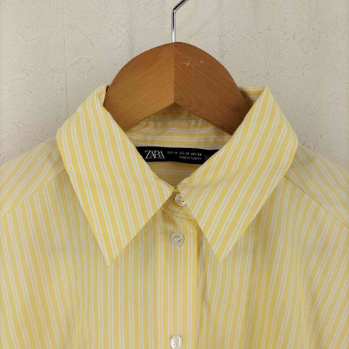 ザラ ZARA ストライプ ワイド シャツ レディース import:XS
