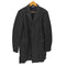 ブラックコムデギャルソン BLACK COMME des GARCONS 19SS ナイロン 縮絨 インサイドアウト 3B ロング テーラード ジャケット AD2018 メンズ JPN:L