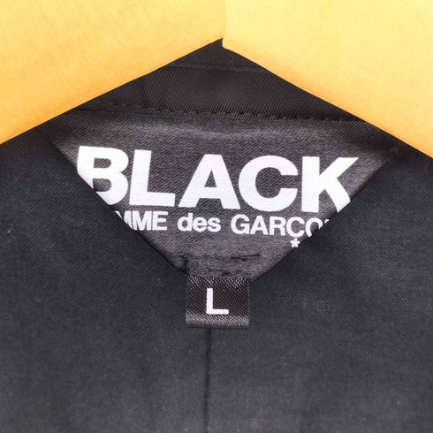 ブラックコムデギャルソン BLACK COMME des GARCONS 19SS ナイロン 縮絨 インサイドアウト 3B ロング テーラード ジャケット AD2018 メンズ JPN:L