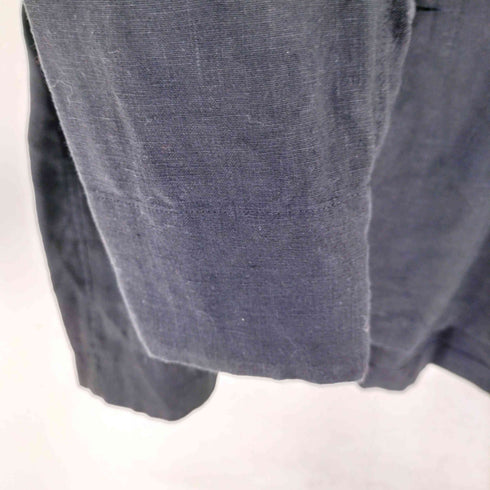 LE GLAZIK ノーカラー リネン シャツジャケット レディース JPN:36