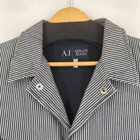 アルマーニジーンズ ARMANI JEANS 00S ヒッコリーストライプ カバーオール メンズ JPN:50