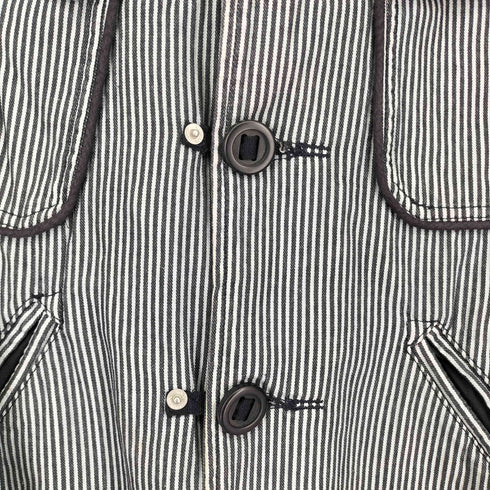 アルマーニジーンズ ARMANI JEANS 00S ヒッコリーストライプ カバーオール メンズ JPN:50