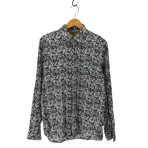 0039 ITALY ブルガリア製 総柄 ペイズリー柄 L/S レギュラーカラー シャツ メンズ