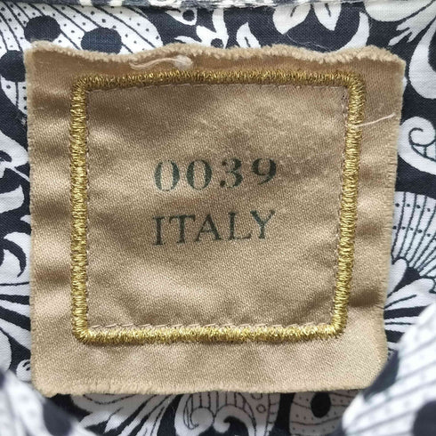 0039 ITALY ブルガリア製 総柄 ペイズリー柄 L/S レギュラーカラー シャツ メンズ