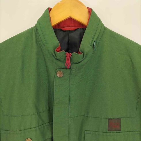 パパス papas ISLAND THE GREAT TRAVEL WEAR 60/40 ロクヨンクロス 比翼 ジップアップ ジャケット フードパッカブル メンズ