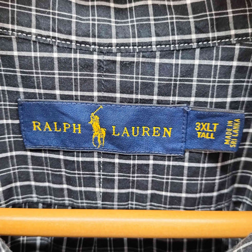 ラルフローレン RALPH LAUREN ブラックベース ボタンダウンシャツ メンズ 3XL TALL