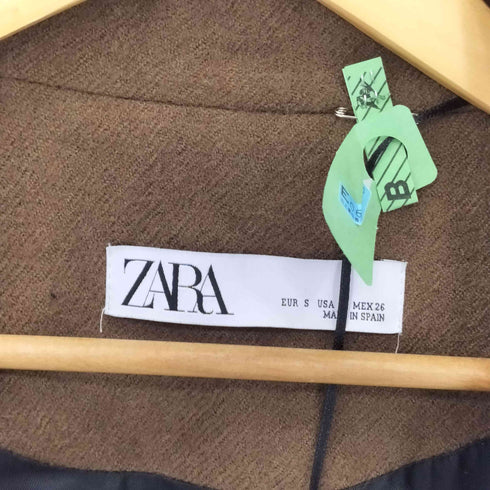 ザラ ZARA ボタンレスコート レディース S