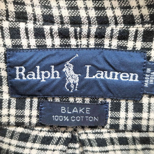 ラルフローレン RALPH LAUREN BLAKE ブラックベース ボタンダウンシャツ メンズ import:XL