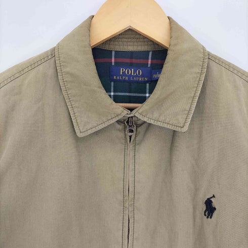 ポロバイラルフローレン Polo by RALPH LAUREN ポニー刺繍 チンストラップ付き 裏地 タータンチェック スイングトップ メンズ import:S
