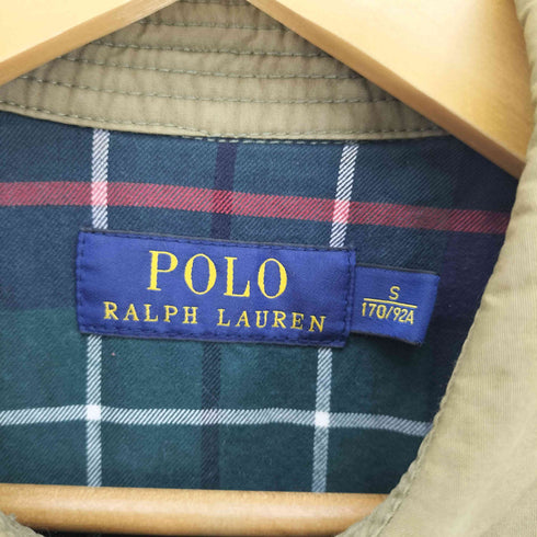 ポロバイラルフローレン Polo by RALPH LAUREN ポニー刺繍 チンストラップ付き 裏地 タータンチェック スイングトップ メンズ import:S