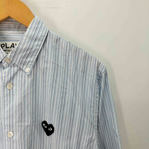 プレイコムデギャルソン PLAY COMME des GARCONS ストライプ ボタンダウンシャツ メンズ JPN:L