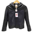 JTP LEATHER 本革 リアルレザー フーデッド フルジップ ライダース ジャケット ダブルジップ レディース