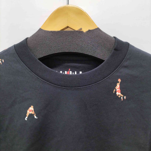 ジョーダンブランド JORDAN BRAND ジョーダン 総柄プリント クルーネック コットン Tシャツ メンズ import:XXL