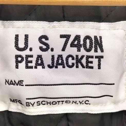ショット Schott 90s USA製 U.S.740N PEA JACKET コーデュロイ ピーコート メンズ 36