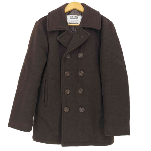 ショット Schott 90s USA製 U.S.740N PEA JACKET メルトン ピーコート メンズ 38