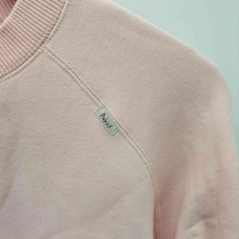 パパス papas ロゴプリント 両面Vガゼット ラグランスリーブ スウェット トレーナー メンズ JPN:48