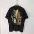 Rock Chang 猫 キャット 両面プリント S/S クルーネック Tシャツ メンズ import:XL
