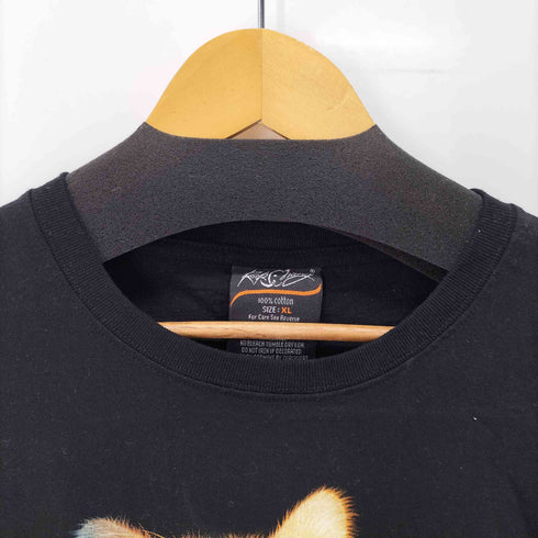 Rock Chang 猫 キャット 両面プリント S/S クルーネック Tシャツ メンズ import:XL