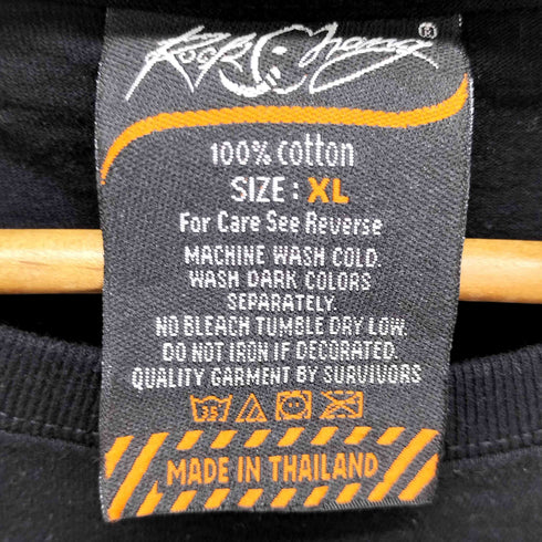 Rock Chang 猫 キャット 両面プリント S/S クルーネック Tシャツ メンズ import:XL