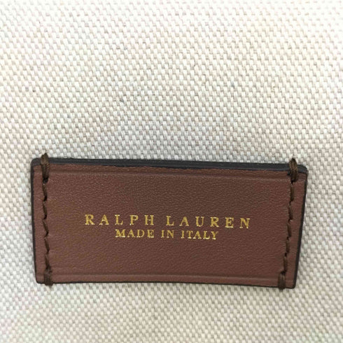 ラルフローレン RALPH LAUREN WELINGTON CALFSKIN OVERSIZE SHOULDER BAG イタリア製 カーフスキン ウェリントン オーバーサイズ ショルダー バッグ レディース