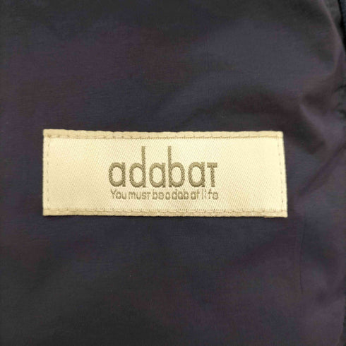 アダバット adabat 異素材切替 スタンドネック ダウンベスト メンズ
