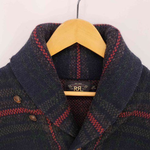 ダブルアールエルラルフローレン RRL RALPH LAUREN BELTED RANCH CARDIGAN SHAWL SWEATER JACKET メンズ import:S