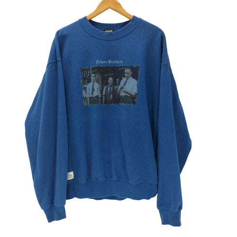 ショット Schott Brothers 22AW CREW SWEAT PHOTO クルー スウェット フォト ブラザーズ プリント ヘビーウェイト トレーナー メンズ 2XL