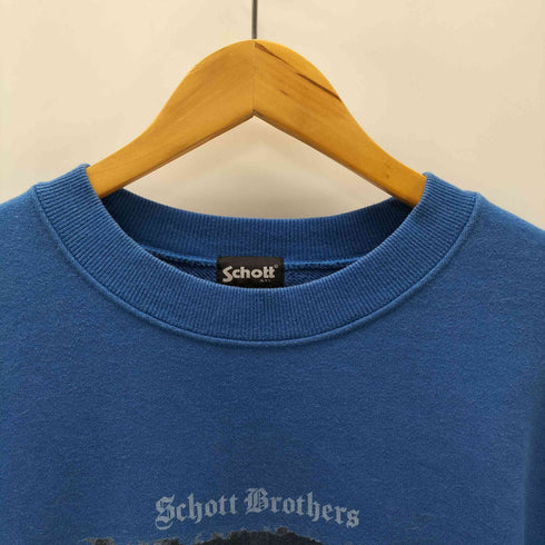 ショット Schott Brothers 22AW CREW SWEAT PHOTO クルー スウェット フォト ブラザーズ プリント ヘビーウェイト トレーナー メンズ 2XL