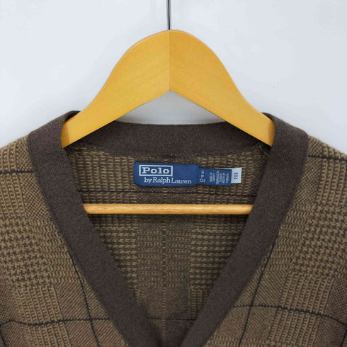 ポロバイラルフローレン Polo by RALPH LAUREN GLEN プラッド ウール カーディガン メンズ import:S