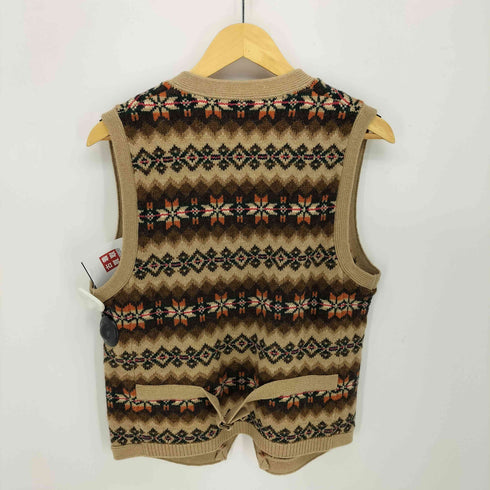 ポロバイラルフローレン Polo by RALPH LAUREN Wool Fair Isle Button-Up Vest フェアアイル 柄 ウール ニット ベスト メンズ import:S