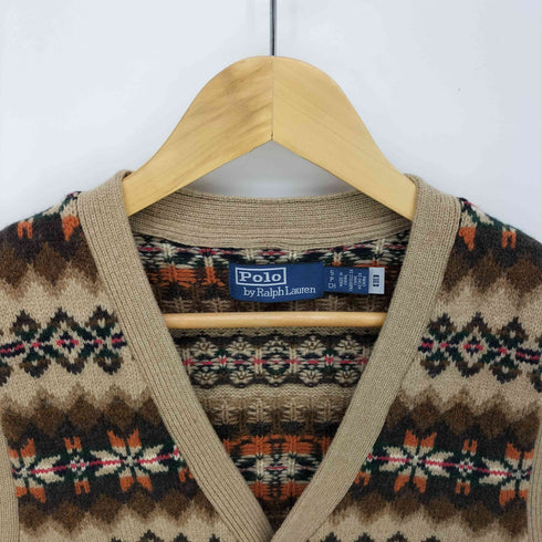 ポロバイラルフローレン Polo by RALPH LAUREN Wool Fair Isle Button-Up Vest フェアアイル 柄 ウール ニット ベスト メンズ import:S