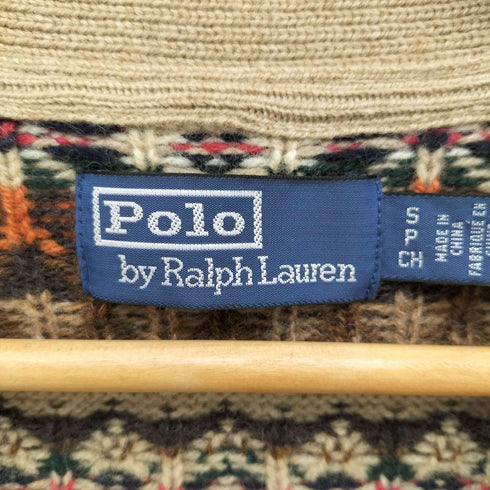 ポロバイラルフローレン Polo by RALPH LAUREN Wool Fair Isle Button-Up Vest フェアアイル 柄 ウール ニット ベスト メンズ import:S