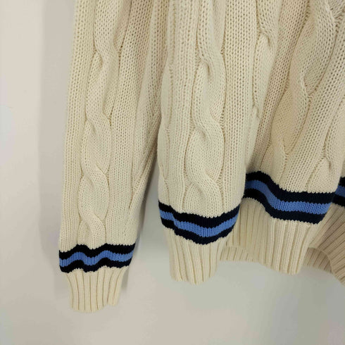 ポロバイラルフローレン Polo by RALPH LAUREN アイコニック クリケット セーター Vネック チルデン ケーブル ニット メンズ import:S