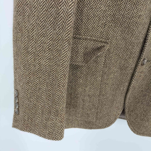 ポロバイラルフローレン Polo by RALPH LAUREN イタリア製 PURE WOOL ヘリンボーン ツイル 2B ウール ツイード テーラード ジャケット メンズ 40S