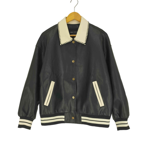 VEGA CHANG フェイクレザー ジャケット レディース import:S
