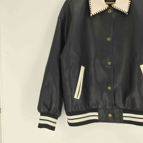 VEGA CHANG フェイクレザー ジャケット レディース import:S