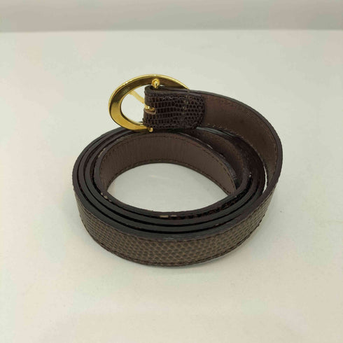 BISOWN LIZARD OVAL BELT メンズ