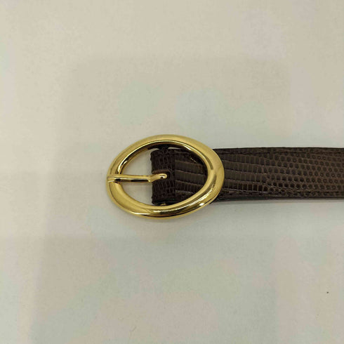 BISOWN LIZARD OVAL BELT メンズ