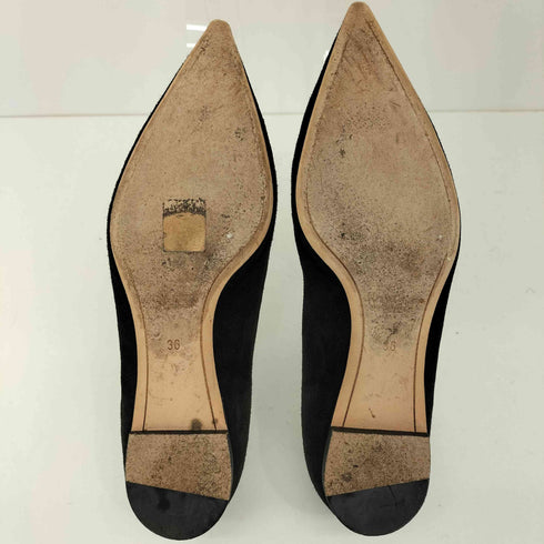 ニナリッチ NINA RICCI スエード フラットパンプス レディース JPN:36