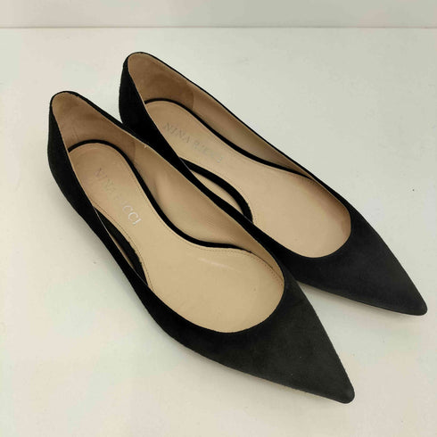 ニナリッチ NINA RICCI スエード フラットパンプス レディース JPN:36