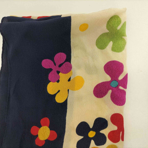 イヴサンローラン Yves Saint Laurent 花柄 スカーフ レディース